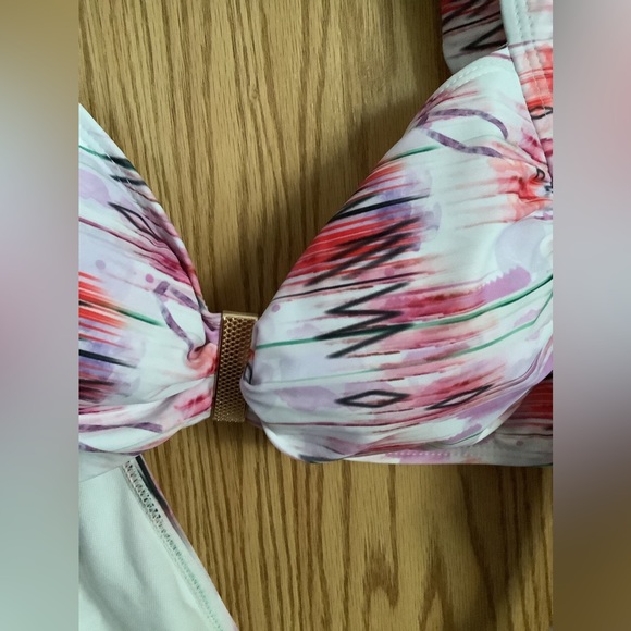 🍉 Shein bikini, Plus Size, halter top, high rise bottom, 3X, NWOT - Picture 3 of 14